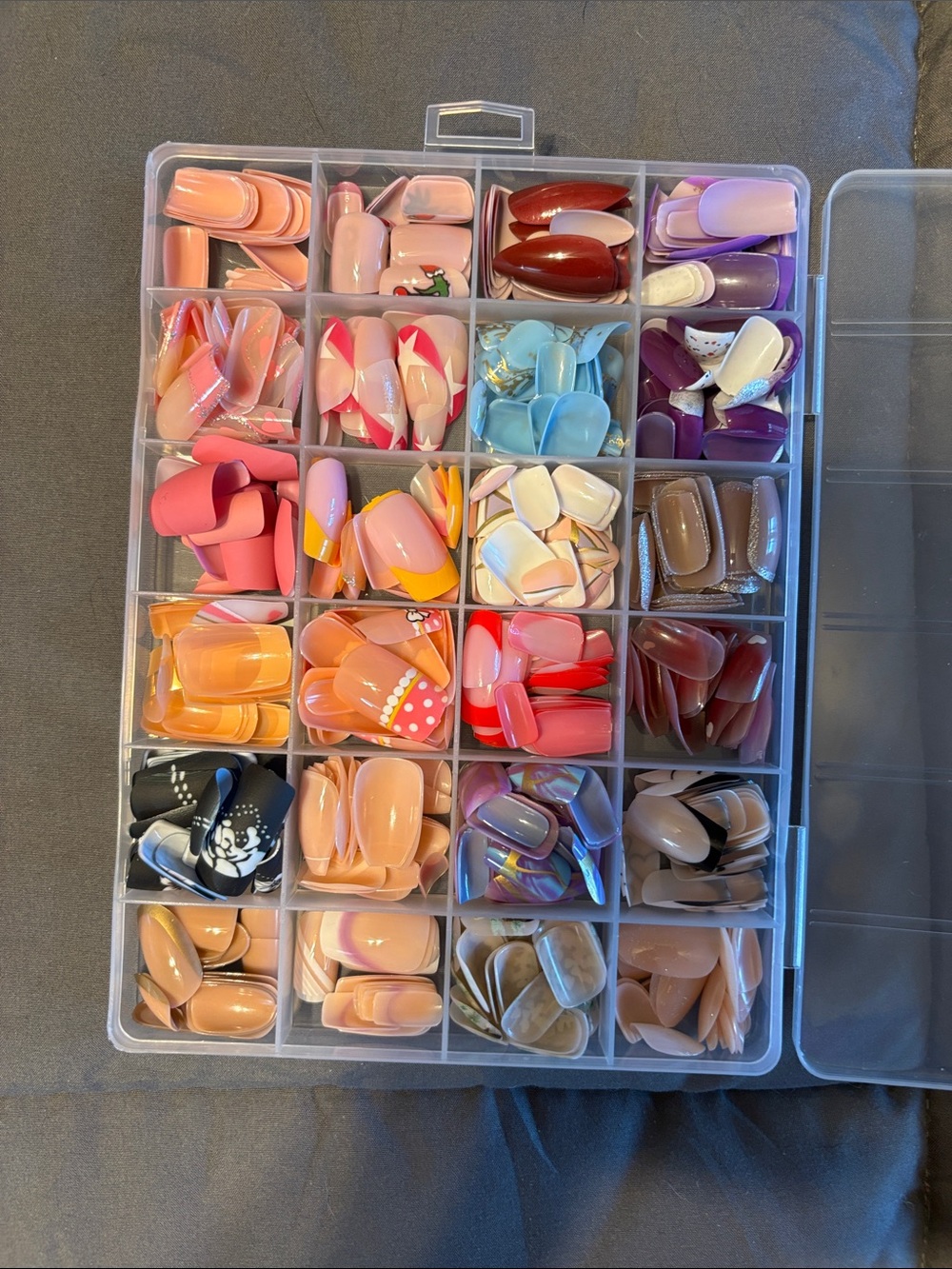 Assorted Press-On Nail Set - Multi Color Mix
